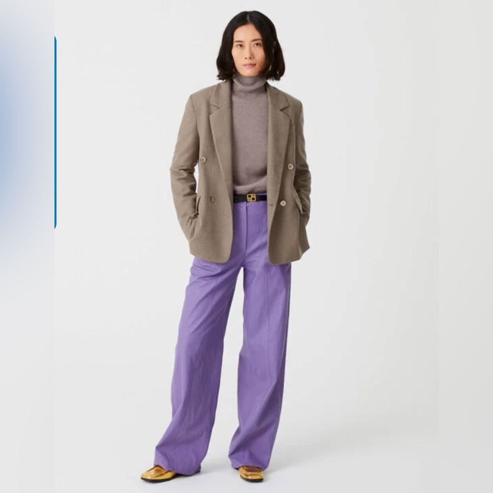 Beatrice B‎ Violet Wax Coated Pant
